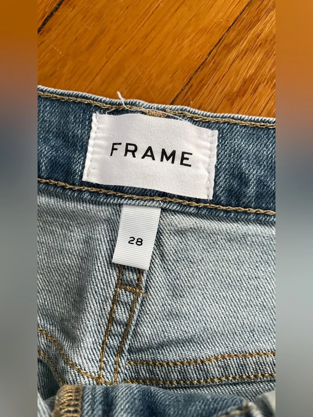 FRAME // Le Jane Ankle  straight leg jeans - Deepwater wash size 28 - Picture 11 of 13